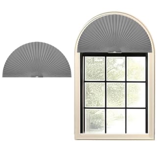 Maritown Cortina de Ventana Arco 120x60cm Tela Plisada Filtro de Luz Fácil Instalació