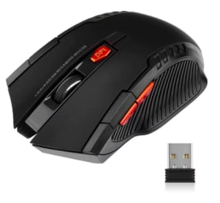 Ratón óptico inalámbrico 1600DPI 6 botones por 2.94€