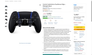 Control DualSense Edge Midnight Black por $3,145 | Amazon (Invex)