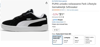 PUMA Park Lifestyle uniseks sneakers voor €31,23 bij Amazon