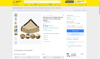 Malla Sombra 4x3 Beige $143 | Oferta Mercado Libre