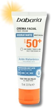 Babaria Protector Solar Facial Ácido Hialurónico 50+ Crema por 6.94€