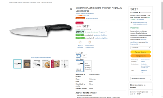 Cuchillo para Trinchar Victorinox 20cm por $572 | Oferta Amazon