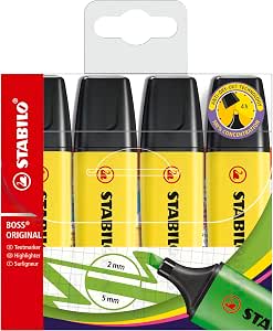 4 marcadores STABILO fluorescente - BOSS ORIGINAL por 1.89€