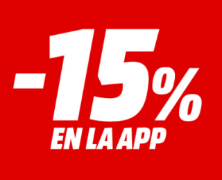 15% EXTRA descuento directo desde APP Mediamarkt