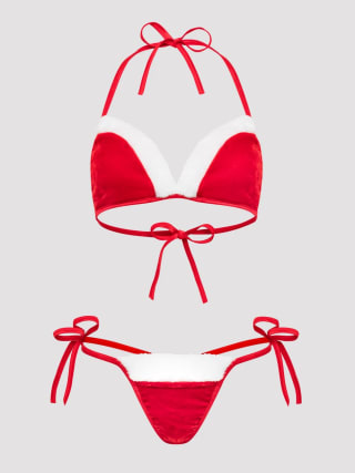 Lovehoney Fantasy Santa Red Bikini Set, £9.59 with code