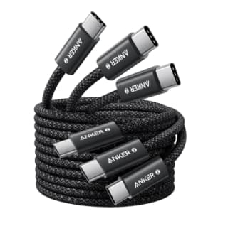 Lot de 3 Câbles USB-C vers USB-C Anker - tressés, 1,5m, 240W à 12,99€