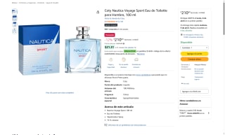 Nautica Voyage Sport 100ml por $210 | Amazon