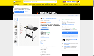 Mesa Escritorio Lateral Ajustable por $289 | Mercado Libre