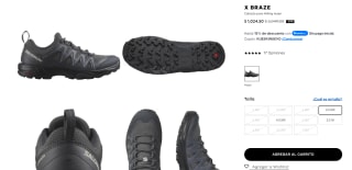 Tenis Salomon X Braze por $1,025