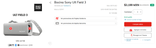 Bocina Sony ULT FIELD 3 por $3,199 | Oferta Sanborns