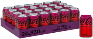 Coca-Cola Zero Cherry, Refresco Cola Sin Azúcar, Pack 24 x 330 ml por 11.83€