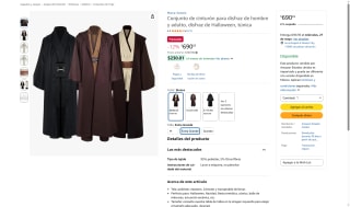 Disfraz Jedi Extra Grande por $690 | Oferta Amazon