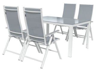 Table de jardin + Lot de 4 fauteuils Houston à 359,99€