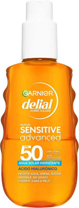 Garnier Delial Sensitive Advanced Agua Solar Hidratante FPS 50, 150ml por 8.57€