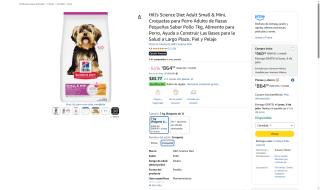 Hill's Science Diet Adult Small & Mini 7kg por $864 | Oferta Amazon