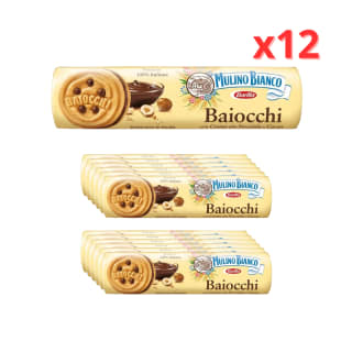 Pack Mulino Bianco Baiocchi Galletas con Crema de Cacao y Avellanas 12x168g a 16.99€