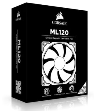 Pack 2 Ventiladores Suplementario ML120mm Negro por 10.90€