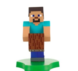 Soporte mini para auriculares Cable Guys Minecraft Steve Holdems 11cm