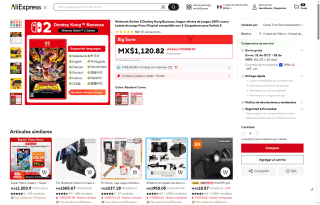 Donkey Kong Bananza NSW2 por $676 | Oferta AliExpress