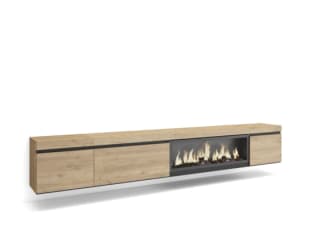 Mueble de TV Roble Duérmete Online con Chimenea XXL por 573,97€