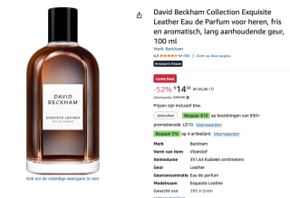 David Beckham Exquisite Leather Eau de Parfum 50 ml voor €14,50 bij Amazon