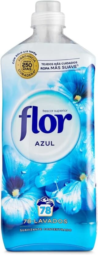 Flor Azul Suavizante concentrado 78 lavados 1404ml por 3,28€