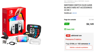 NINTENDO SWITCH OLED 64GB BLANCO MÁS KIT ACCESORIOS 22 EN 1
