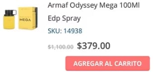 Perfume Armaf Odyssey Mega 100ml por $379 | Amora Market