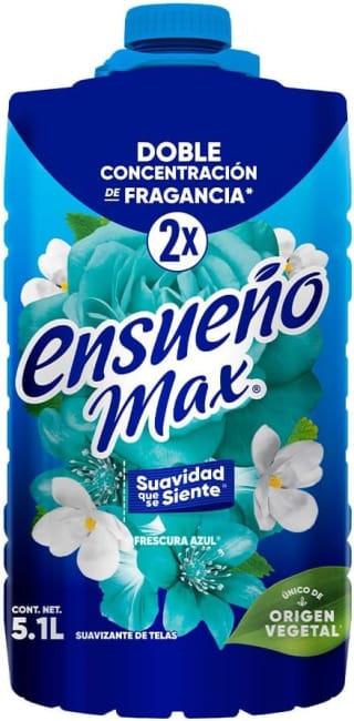 Ensueño Max Frescura Azul 5.1L por $88 | Amazon
