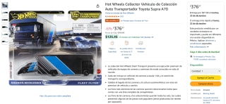 Hot Wheels Collector Toyota Supra A70 por $376 | Amazon