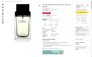 Chic By Carolina Herrera 3.4oz por $928 | Oferta Amazon
