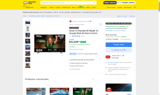 Smart TV TCL 55" QLED 4K por $4,896 | Mercado Libre (TDC MP)