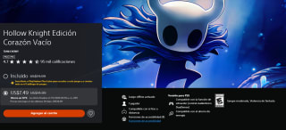 Hollow Knight Edición Corazón Vacío por $152 | PlayStation Store