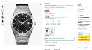 Bulova Reloj Clásico de Cuarzo para hombre 38mm por $2,845 en Amazon