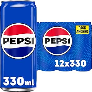 2 Packs de PEPSI Refresco de cola con 12 latas de 33 cl por 8.49€