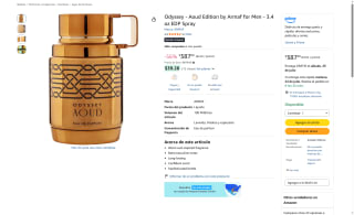 Perfume ARMAF Odyssey Aoud Edition 100ml por $387 | Oferta Amazon