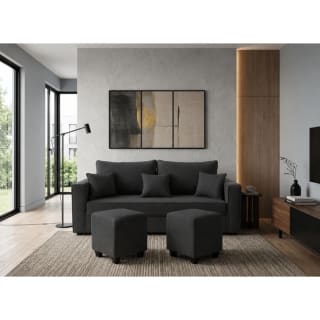 sofá Aurelia 3 cuerpos 2 puff por solo $169.990 en Líder