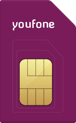 Youfone 300 min/sms + 30GB 5G (2 jaar) voor €1 p/mnd bij Belsimpel
