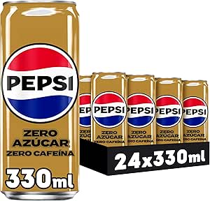 Pack 24 latas Pepsi Zero sin cafeína 330 ml por 11.92€
