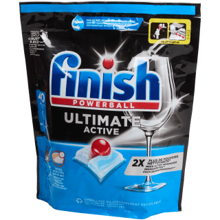 120 stuks Finish Powerball vaatwastabletten All-in-1 voor 11,99 euro in de weekactie