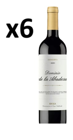 6 Botellas de Dominio de la Abadesa Reserva 2019 por 38€