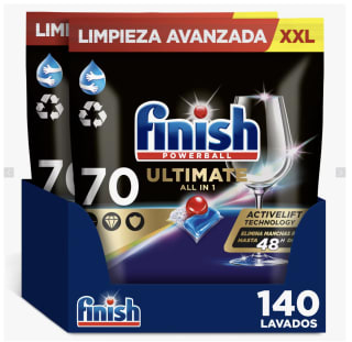 Finish Powerball Ultimate All in 1 140 cápsulas por 31,45€