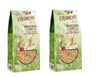 2 x La Grana Crunchy Bio de Avena con Manzana y Canela 750 g por 3.98€