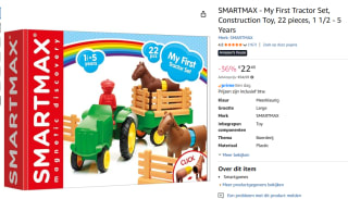SmartMax My First - Tractor Set voor €22,49 bij Amazon