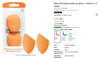 Real Techniques Miracle Complexion Make-up spons voor €,92 bij Amazon
