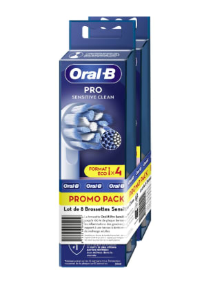 Pack de 8 brossettes pour brosse à dents électriques Oral-B à 42,90€