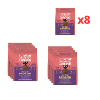 8x255g de Schesir Born Carnivore High Protein pollo con arenque y salmón gatos a 9.9€