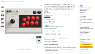 8Bitdo Arcade Stick para Switch y Windows por $1,565 en Amazon