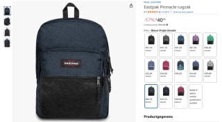 Eastpak Pinnacle rugzak voor €40,76